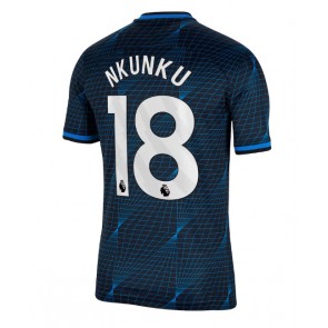 Chelsea Christopher Nkunku #18 Udebanetrøje 2023-24 Kort ærmer
